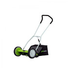 0841821002893 Push Lawn Mower Reel Trimmer Grass Catcher Adjustable