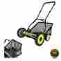 14840 Unbranded Lawn Mower Manual Push Reel Grass Catcher 18 Adjustable Height Weed Cut New 034687514840