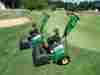 220b John Deere Walking Greens Mower With Trailer