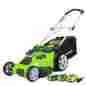 25322-parent Greenworks Electric Cordless Lawnmower 2 Batteries With Charger Twin Force Grass Mower Yard 708981419896