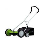 76734 Greenworks Push Reel Mower Lawn 20 Inch With Grass Catcher Bag Manual Yard Cutter New 733281576734