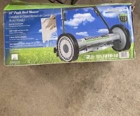1815-18-21 American Lawn Mower Company New 18 In Reel Push Walk Behind Manual Grass Yard 1815-18