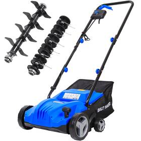 Tia-1001 Bilt Hard Dethatcher Scarifier Electric 13 Inch 12 Amp Walk Behind Thatch Removing Machine