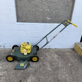 C21-35b Bunton Vintage Lawn Mower - 21 Inch Cut 5hp Briggs Engine 12ga Steel