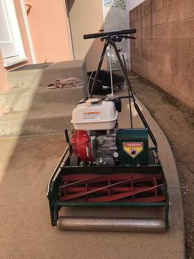 Rl207hr-gx160 California Trimmer 20 Inch 7 Blade Reel Mower Honda Gx-160 With Smooth Roller/catcher