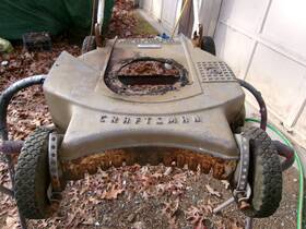 131.91300 Craftsman Vintage 18 Inch Sears Aluminum / Magnesium Lawn Mower Deck With Handle