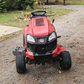 917.255810 Craftsman T2300 Riding Lawn Mower Gasoline Self-knpropelled Steel Red/black