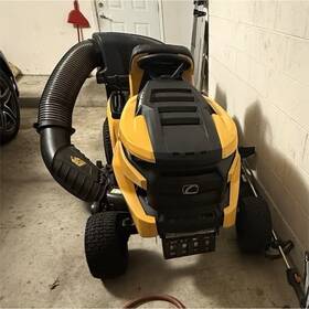 I25212 Cub Cadet Lt42 Xt1 Riding Lawn Mower Yellow With Grass Catcher Sp