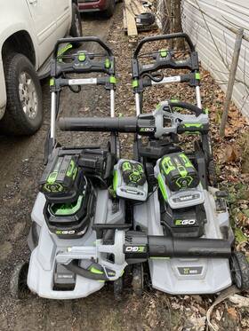 2141618172 Ego Power 21 Inch Self-propelled Lawn Mower 56v Set With Battery Trimmer Blower