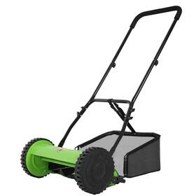 Hlm-h515 Fdw 15-inch Lawn Mower Manual Push Reel Adjustable Cutting Height With Gras