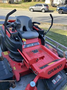 Ztx52 Gravely Zero Turn Lawn Mower With 23hp Kawasaki Engine And 52 Inch Deck Ztx52 Gravely Zero Turn Lawn Mower With 23hp Kawasaki Engine And 52 Inch Deck