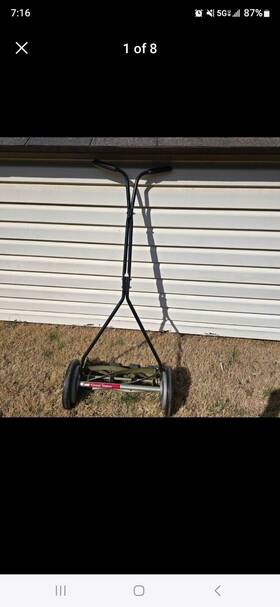 414-16 Great States Hand Reel 16 Inch Push Mower With 5 Blade