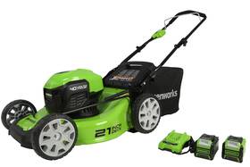 2527302az Greenworks Lmf413 40v 21 Inch Brushless Push Mower 4.0ah 2.0ah - Scratch And Dent