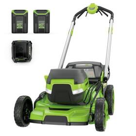 2546202 Greenworks 60v 21 Inch Self-propelled Lawn Mower With 2 5.0 Ah Batteries &