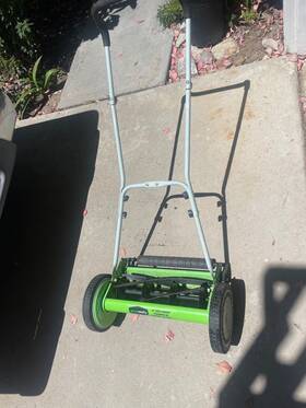 Greenworks 768604495522 16-inch 5-blade Push Reel Lawn Mower