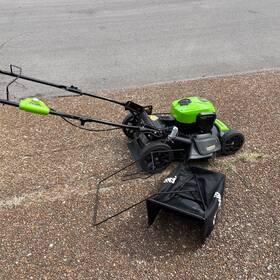Greenworks 841821050542 40v 20 Inch Brushless Push Lawn Mower With 4.0 Ah Battery And Quick Charger