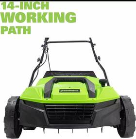 Dt13b00 Greenworks 13a 15-inch Dethatcher/scarifier - 2-in-1 Lawn Care Solution