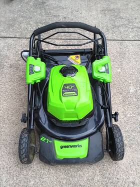 Lmf414 Greenworks Lawn Mower 40v 21in Self-propelled