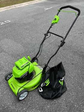 Mo48l4214 Greenworks 48v 2x24v 19 Inch Cordless Battery Lawn Mower