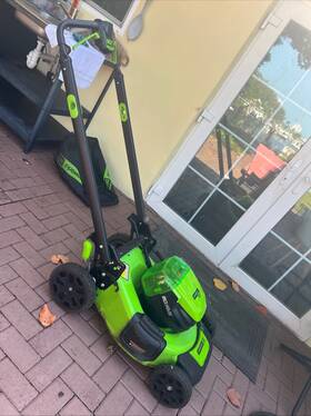 Mo80l416 Greenworks 80v 21 Inch Self-propelled Lawn Mower 4.0ah Battery And Rapid Charger