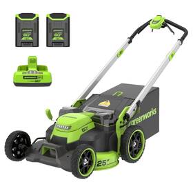 2546002 Greenworks North America 60v 25 Inch Self-propelled Lawn Mower With 2 4.0 Ah Batteries &