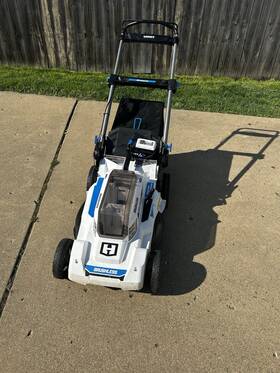 127813001104m Hart 40v Brushless Cordless Walk-behind Lawn Mower 20 Inch Battery And Charger