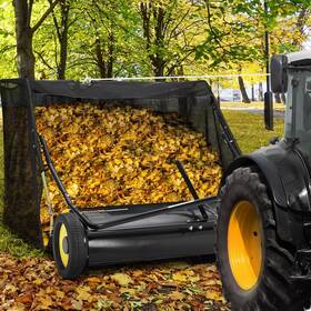 Tgsu1j2 Hipicute Tow Behind Lawn Sweeper 42 Inch Pull Large Capacity Leaf And