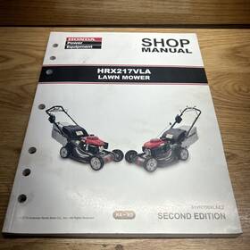 61vh700vlae2 Honda Hrx21vla Lawn Mower K4 K5 Genuine Shop Manual Factory Oem
