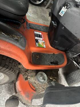 54cs Husqvarna Gt Riding Lawn Mower Orange Black Gasoline Rotary Blade