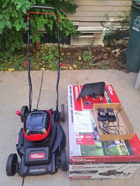 Hy5601050516001 Hyper Tough 2x20 Volts Max 18-inch Brushless Side-discharge Mower