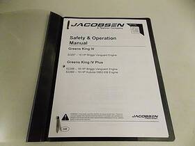 62289 Jacobsen 62287 Greens King Iv Plus Parts And Maintenance Manual 62288