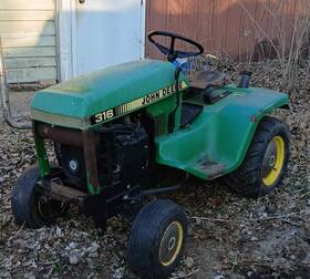 M00316x596330 John Deere 316 Riding Lawn Mower Mpn Green Yellow