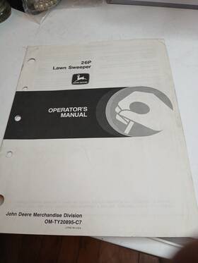 Om-ty20895-c7l John Deere 26p Lawn Sweeper Operators Manual