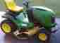 La120 John Deere L120 Lawn Tractor Plus Trailer Bagger Dethatcher Aerator