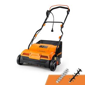 Gvb1316 Lawnmaster 939349519536 Electric 16 Inch 13 Amp Dethatcher And Scarifier With 12 Gallo