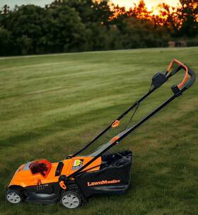 Clmf4815e Lawnmaster Clmf4815 Cordless 15-inch Lawn Mower 24v Max With 2x 4.0ah Batteries
