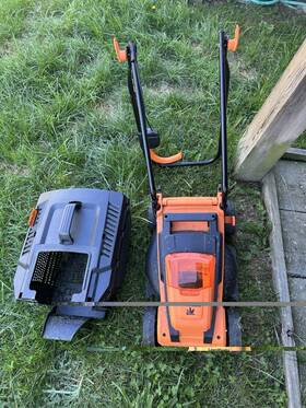 Lawnmaster Mx24 24v 13in Self-propelled Cordless Mower With Grass Catcher