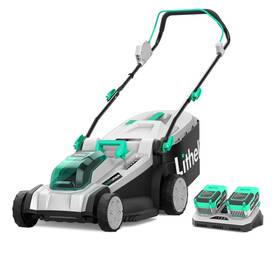 Litheli 634715827302 Cordless Lawn Mower 17 Inch 2 X 20v 4.0ah Battery Mowers With Brushless