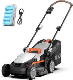 Litheli 740907586565 Cordless Lawn Mower 13 Inch U20 Handy 20v Electric Mowers For Garden