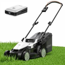 U20lm00-0a120 Litheli Electric Lawn Mower Cordless Grass Cutter Machine For 1600 Sq.ft.lawn