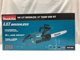 Xcu11sm1 Makita New 18v Lxt Brushless Li-ion 14 Inch Chain Saw Kit 4 Ah Free Ship