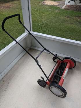Xwlm-069 Mellcom Grass Lawn Mower - Push Cut Height 1 3 Inches Works Great
