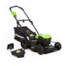 Mo12b00 Greenworks Electric Lawn Mower Corded Durable Steel Grass Clippings Side