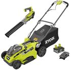 P1111-4x Ryobi Cordless Lawn Mower 0046396016263