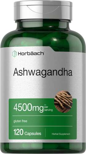 Powersmart 313056529563 Ashwagandha Capsules 4500 Mg 120 Count By Horbaach