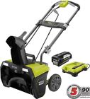 Ry40840 Ryobi Brushless Cordless Electric Snow Blower Ah Battery 0046396019059