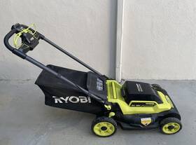 P11100 Ryobi One Hp Whisper Series 20 Inch Self-propelled Brushless Lawn Mower With Batteri