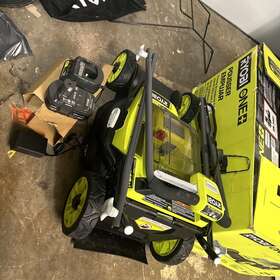 P1180vnm Ryobi Ryobione 18v Cordless No Bag Lawn Mower 4.0 Ah Battery Charger #b112
