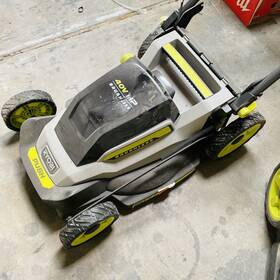 Ry401017btl Ryobi Push Mower 40v Folding Handles Adjustable Cutting Tool-only No Bag