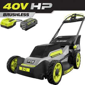 Ry401180vnm Ryobi 40v Hp Brushless Self-propelled Lawn Mower - Black/green